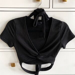 Tasha Twist Front Wrap Top